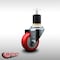 Service Caster 3'' SS Red Poly Wheel Swivel 1-7/8'' Expanding Stem Caster SCC-SSEX20S314-PPUB-RED-178 - alternate 4